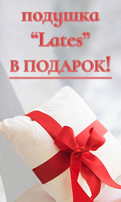 Подушка Lades при заказе матраса от Промтекс-Ориент Подушка в подарок