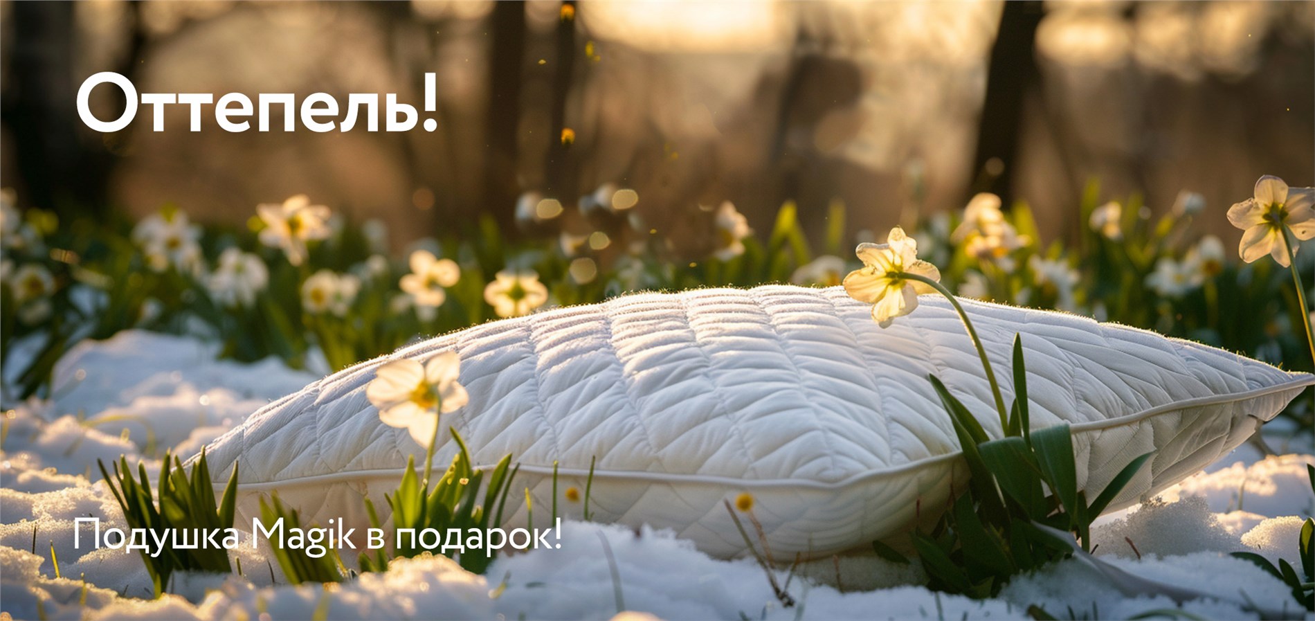 Подушка в подарок от DreamLine Подушка в подарок от DreamLine